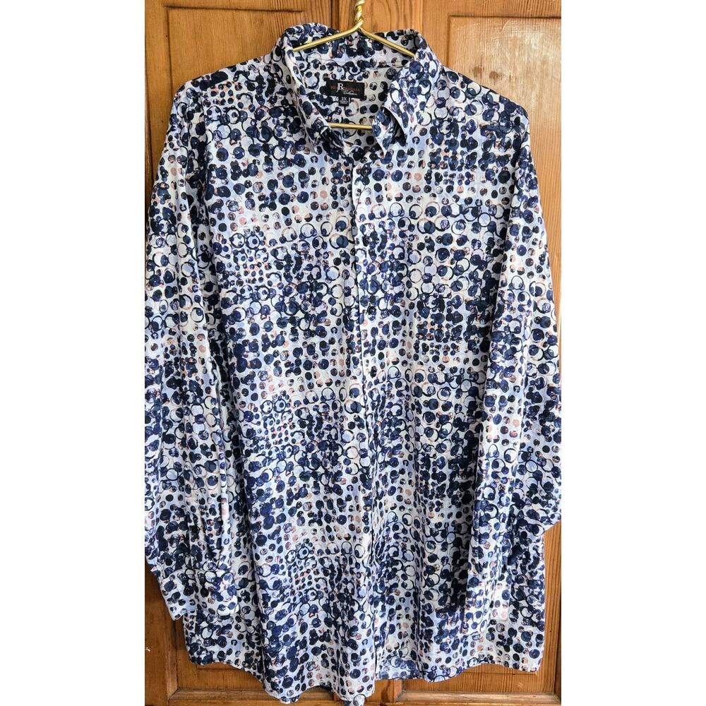 Jon Randall Collection Men's Shirt 2XL Long Sleeve Button Casual Bold Pattern